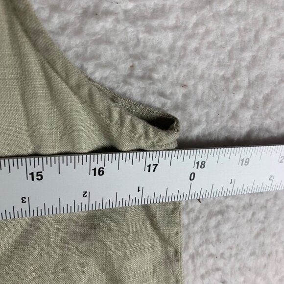 Chelsea & Theodore Women's Hi-Low Sleeveless Linen Sheath Mini Dress Sz XS 10047 - Picture 3 of 7